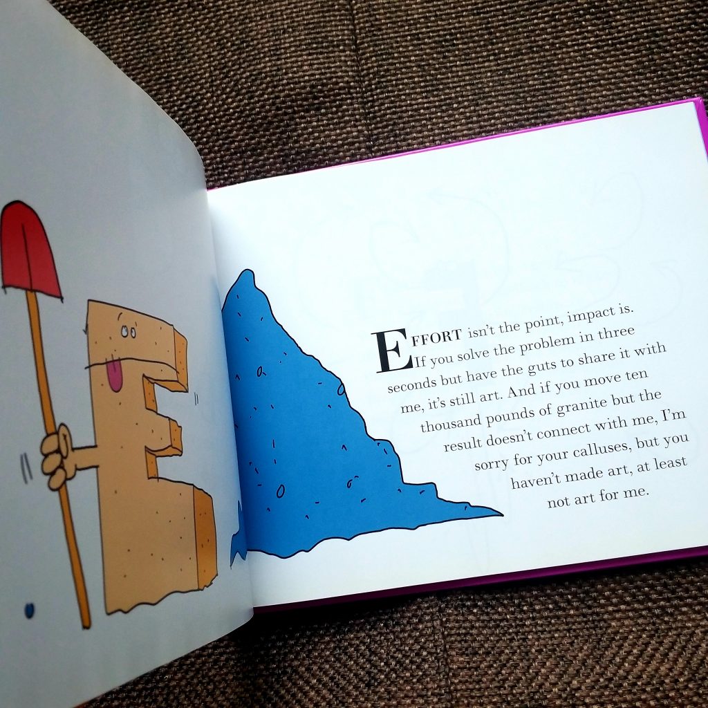 "V is for Vulnerable": Seth Godin's guide for accepting fears, taking action, creating art Alphabet Kids Book Reviews 20210309 085543