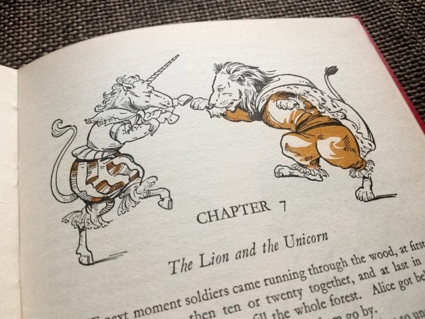 Rene Cloke brings classical British appeal to Carroll's vintage "Alice" Illustrated "Alice in Wonderland", Illustrated "Through the Looking Glass" Kids Book Reviews alice through the looking glass lewis carroll rene cloke 10
