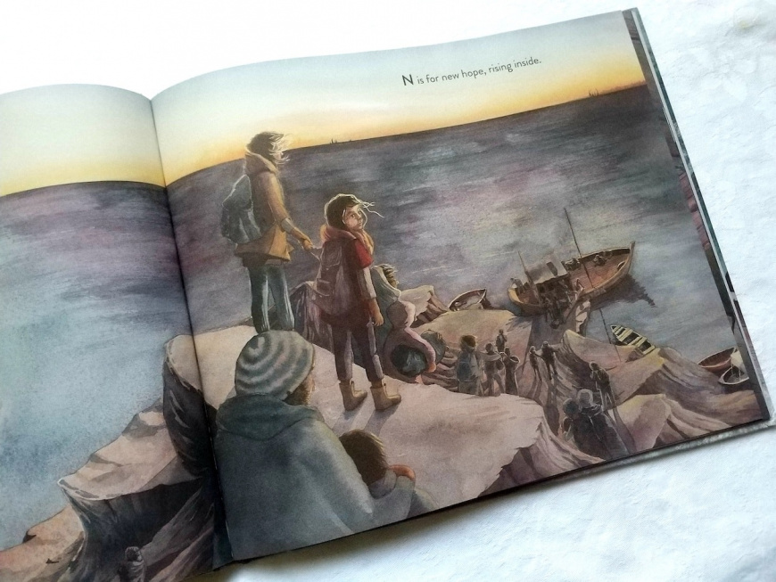 "Anisa's Alphabet" spells out the horrors of war Alphabet, Australian Illustrated Books, War and Conflict Kids Book Reviews anisas alphabet mike dumbleton hannah sommerville 07