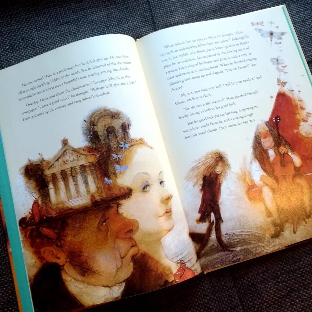 "Hans Christian Andersen" an illustrated biography of Denmark's most famous storyteller Illustrated Biographies, Junior Fiction (6-12 years) Home Library Essentials hans christian andersen illustrated biography 09