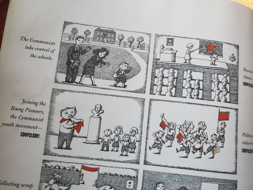 Empathy Through Literature: The Best Children's Books About Refugee Experiences War and Conflict Kids Book Reviews the wall growing up behind the iron curtain peter sis 03