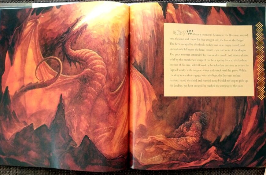 "The Bee-Man of Orn" one man's quest to find his destiny, by Frank Stockton, illustrated by P.J. Lynch Fairy Tales, Fables, Legends, Junior Fiction (6-12 years) Home Library Essentials the bee man of orn p j lynch 10